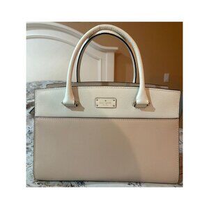 Kate Spade New York Leather Tote Bag – Beige & Cream - Price negotiable